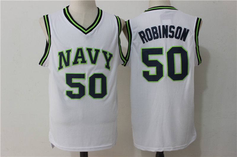 Men San Antonio Spurs #50 Robinson White NBA Jerseys